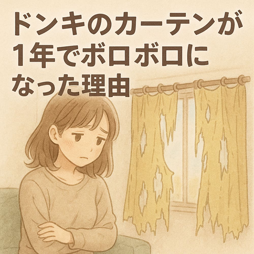 ドンキのカーテン 失敗