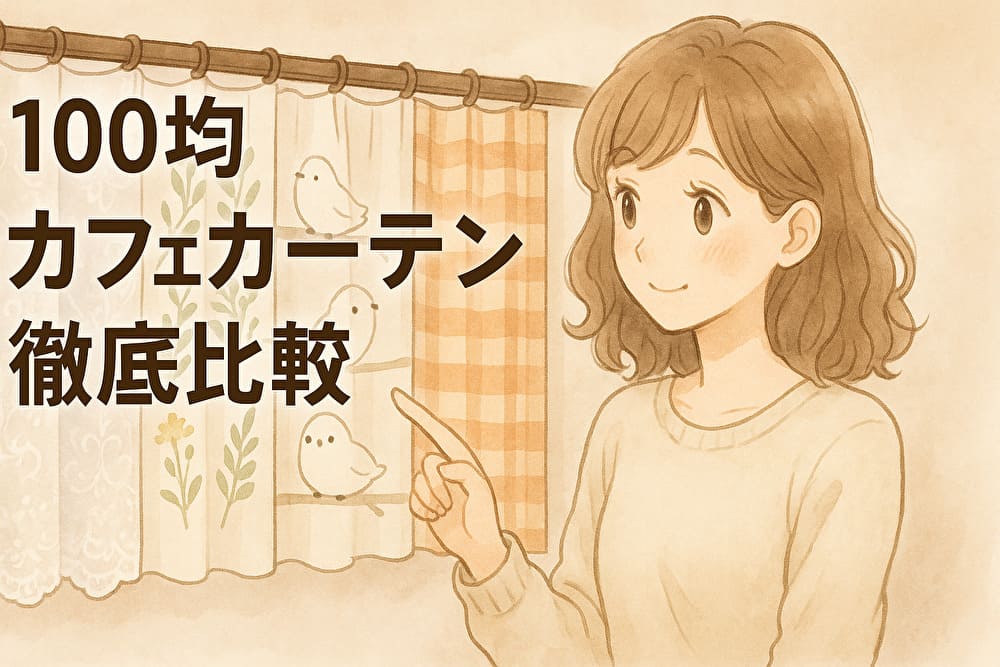 100均カフェカーテン徹底比較