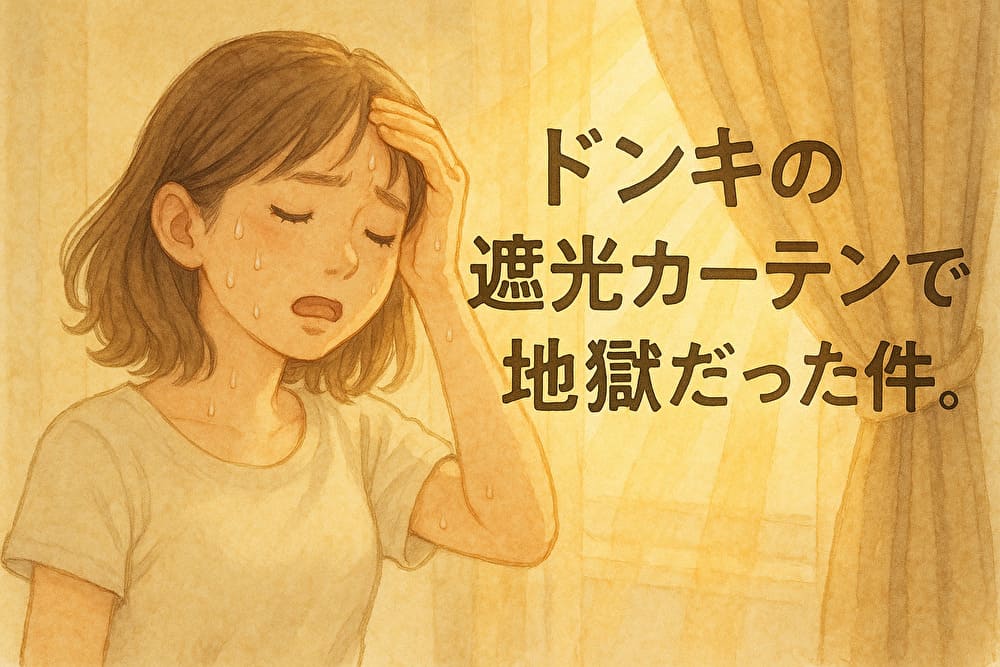 ドンキ　遮光カーテン　暑い