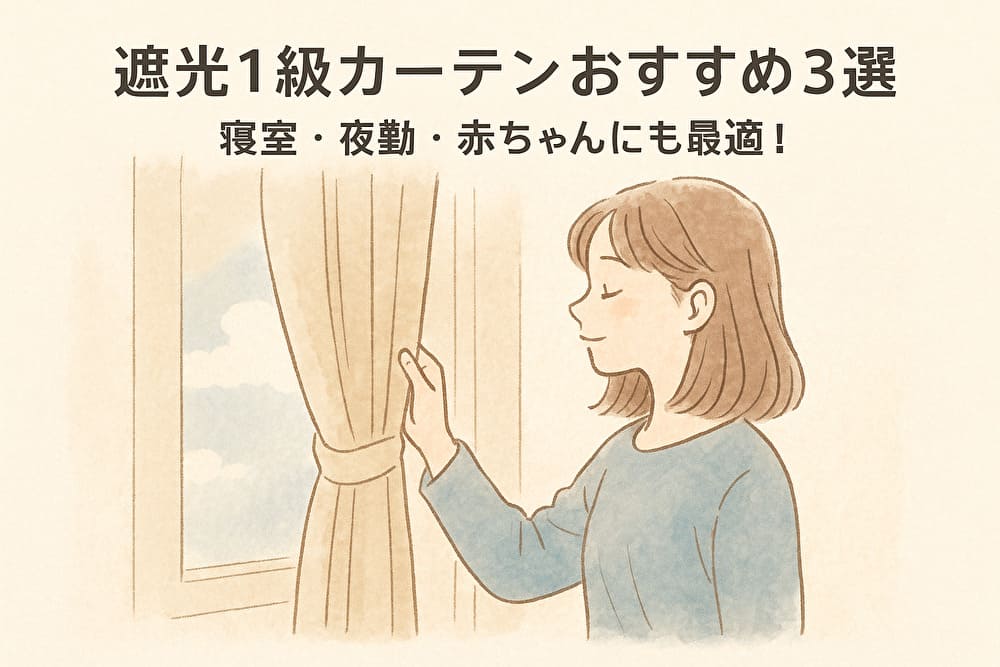遮光1級カーテンおすすめ3選