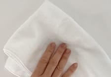 仕上げに水拭きして塩素を除去
