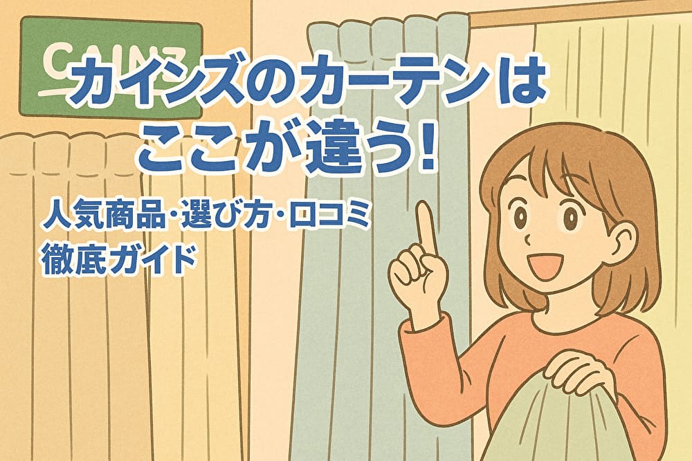 【保存版】カーテンコーディネートおしゃれ実例集｜壁紙・家具との合わせ方＆選び方のアイキャッチ画像